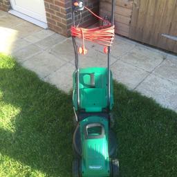 Small lawnmower ideal for smaller lawns. 33 litres capacity