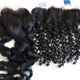 kinky curly und body wave Lace frontal closure.

Echthaar Extension, 40cm lang

50€ pro closure