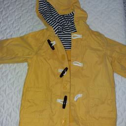 Lovely little boys jacket with fleece lining from smoke free home size 3/6m