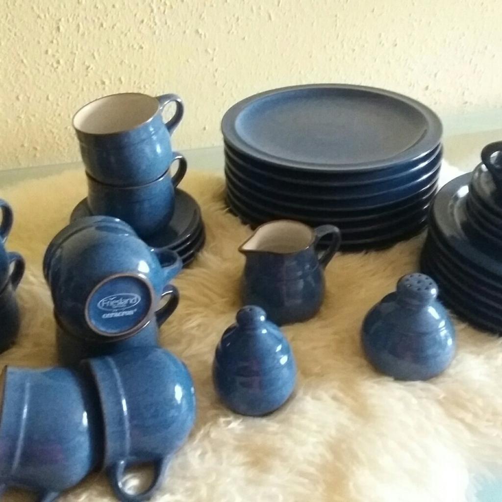 Wunderschãne Friesland Geschirr Blau Bild