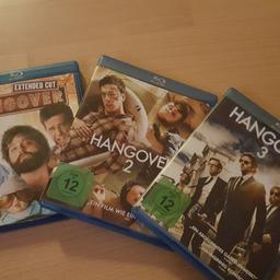 Die Hangover Trilogie einzelnen als Blue Ray. Zusammen für 5 € einzelnen für 2 €. DVDs sind selbstverständlich funktionstüchtig!