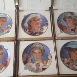 6 memorabilia plates. complete with certificates. also have 2 princess Diana coins. open to offers. need gone. collection from lordswood or can deliever or post for additional cost.