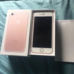 iPhone 7 in rose gold in box no leads as daughter kept for spares and 6 and 5 all for spares no offers