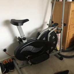 Fitness bike and cross trainer in excellent condition only selling due to ill Health pick up only bury Manchester