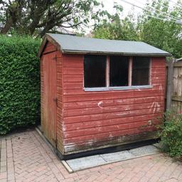 7x5 shed. Requires taking down and removing. Needs some Tlc. Any offers welcome. ASAP