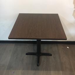 13x 4 seater tables 700x1100

4x 2seater tables 700x700

2x 1000 round tables seats 5/6 people

Wenge tops complete with base

Tops are 25mm thick

Still in very good condition

Available from 1st of October

700x1100mm £65

700x700mm £45

1000mm round £60

Would want to sell as job lot

Just the tables in the picture nothing else

Available from 1st of October