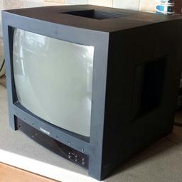 14 inch Thompson  36MK48CRU Tv , with built in clock and Radio.No remote.scart and speaker outlets.