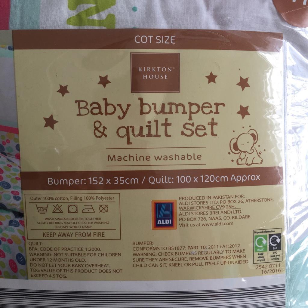 Baby bumper and quilt set for cot in ST4Trent für 8,00 £ zum Verkauf
