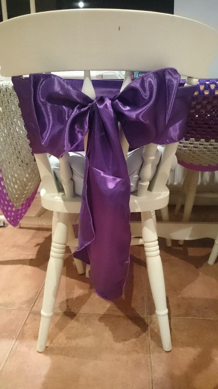 80 X Cadbury Purple Chair Sashes In SN4 Bassett For 50 00 For Sale   59aae0a8f1e2ff403b46c640