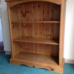 Lancashire pine bookshelf. Excellent condition, wax finished. Smoke and pet free home. £30