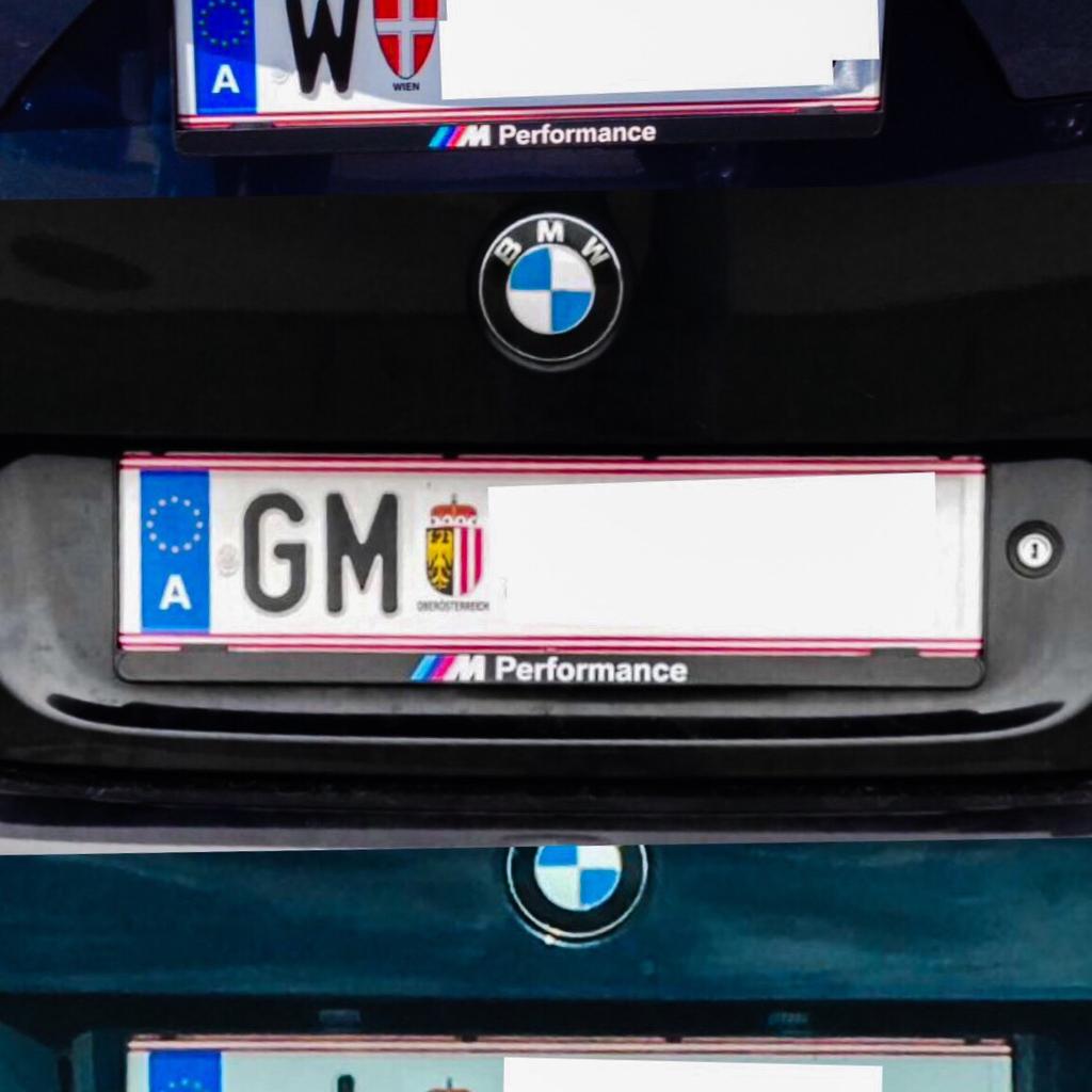 Kennzeichenunterlage/Kennzeichenhalter - BMW Born in M Town 1