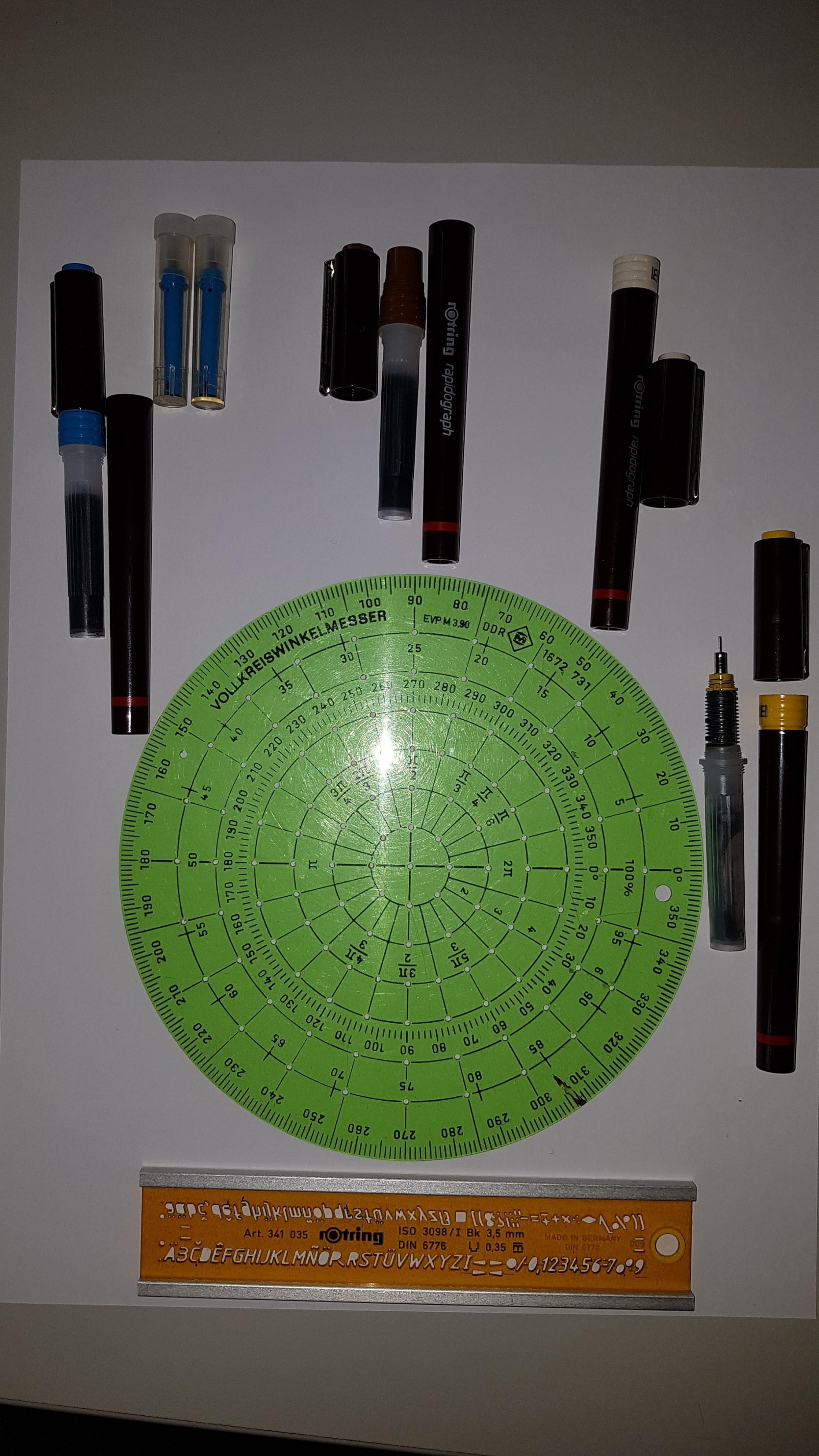 Rotring Rapidograph Schablonen Patronen in 12627 Berlin für 13,00 € zum ...