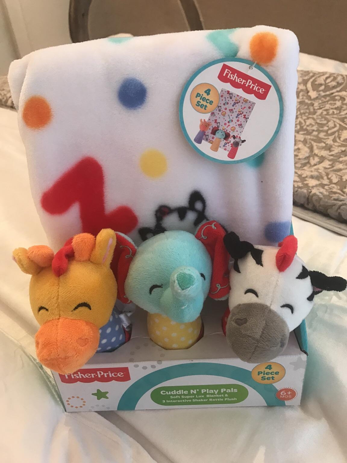 Fisher price cuddle hot sale and play pals