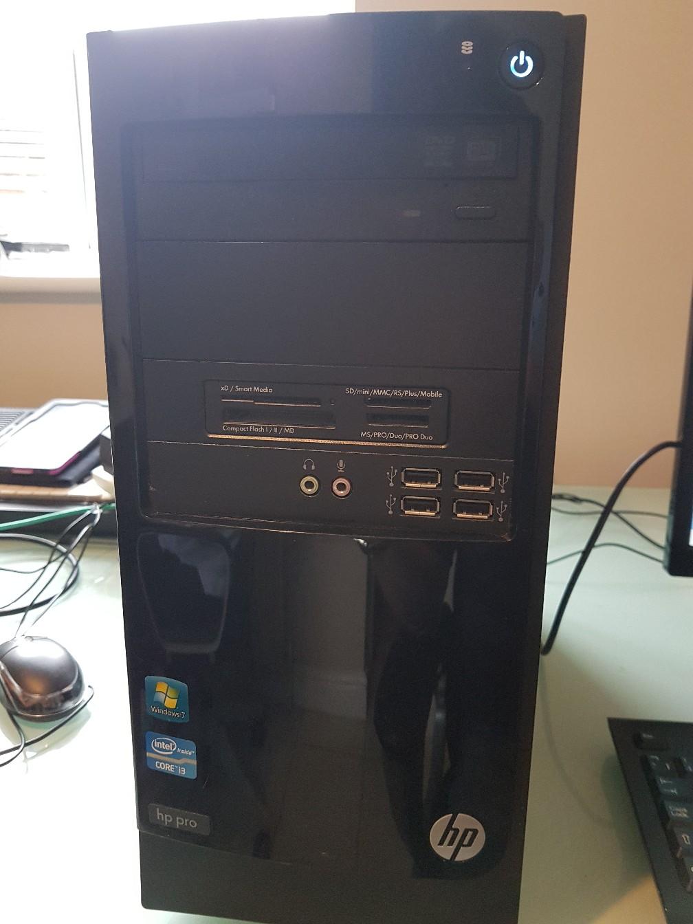 HP Pro 3300 MT 6gb ram, 500G Hard drive, win in SK8 Heald Green für 90 ...
