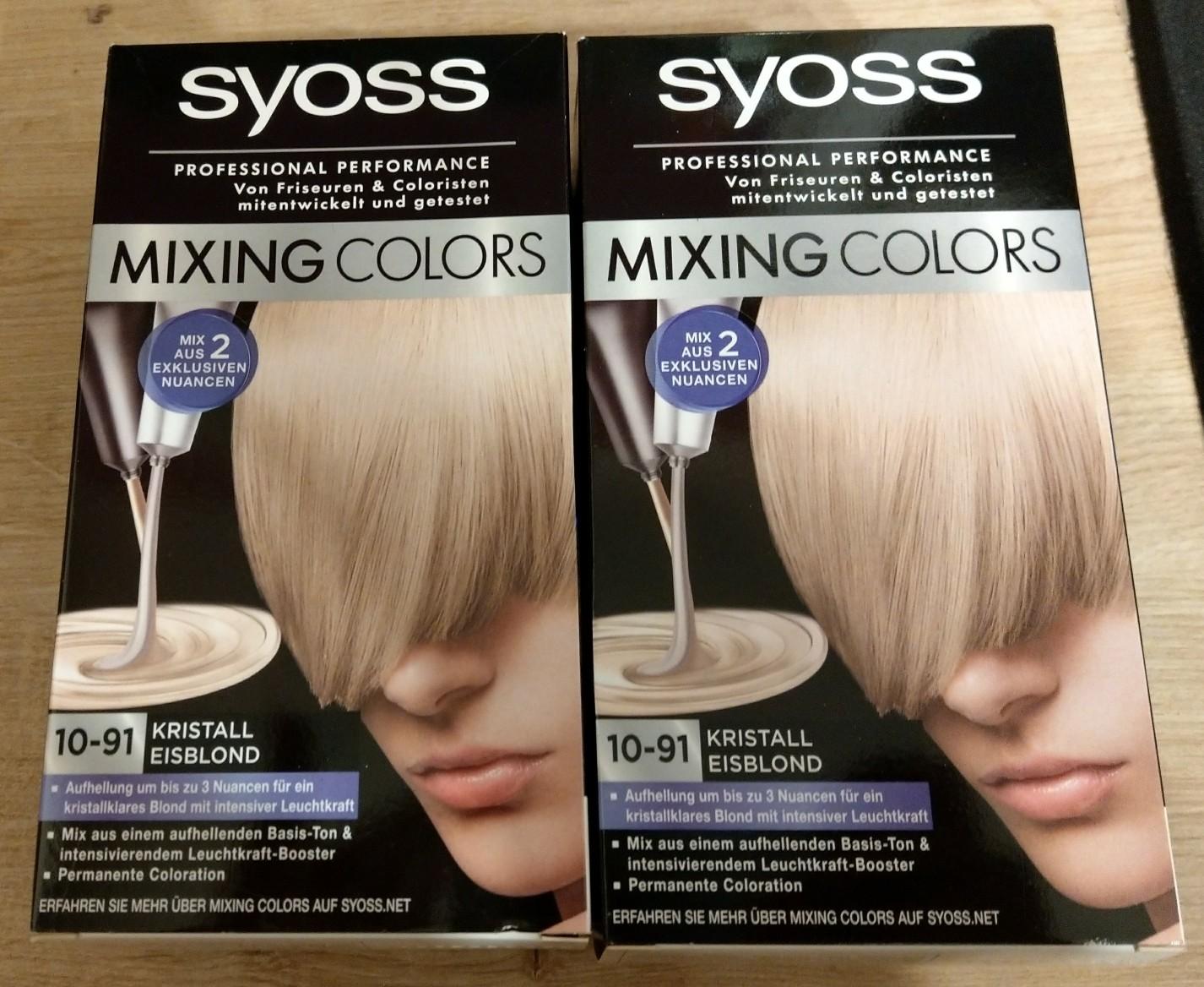 👩 2x Syoss Mixing Colors 10-91 NEU 👩 in 24558 Henstedt-Ulzburg für 4,00 ...