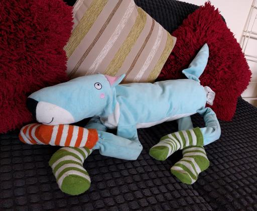 Buy & Sell West Midlands Solihull - Photos for Long blue dog soft toy with a friendly face.