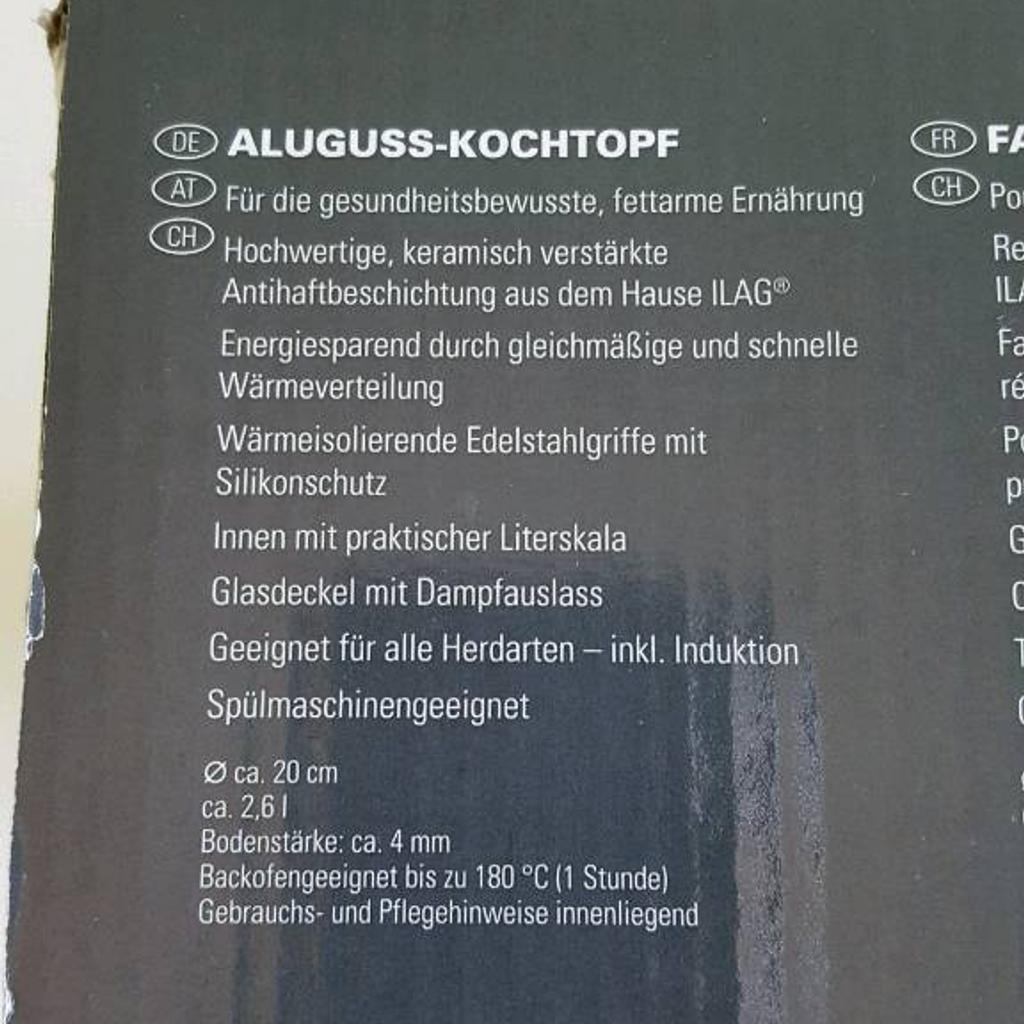 Shpock zum für Kochtopf Ø | 14,00 Paderborn DE Aluguss 33106 in Topf ERNESTO 20 2,6l cm Verkauf €
