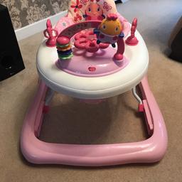 Baby walker - excellent condition only used when granddaughter comes round but now outgrown it - granddaughter loved this walker - very clean and new batteries so loads of life left.