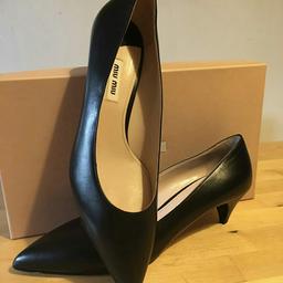 NEW. Never used pointed shoes
Black calf skin, size 37+ (UK size 4+)
Original box, original packaging