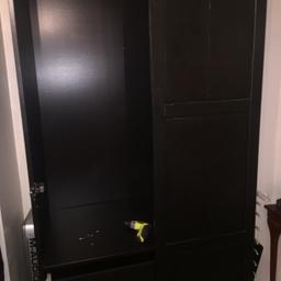 Two door wood wardrobe with three draws and hanger getting rid of unfortunately as I'm changing the colour scheme to my room
£70.00 Ono