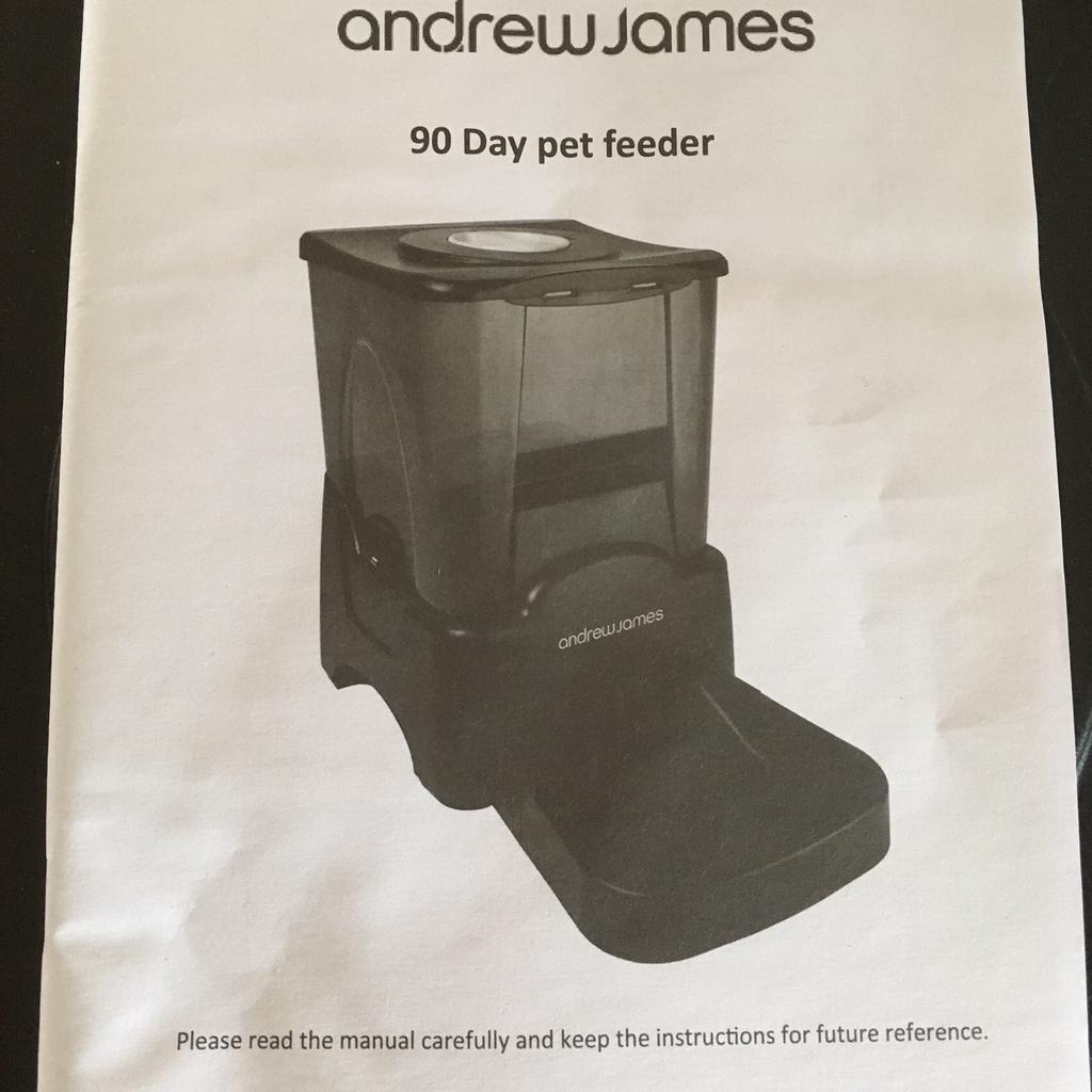 Andrew james automatic outlet pet feeder manual