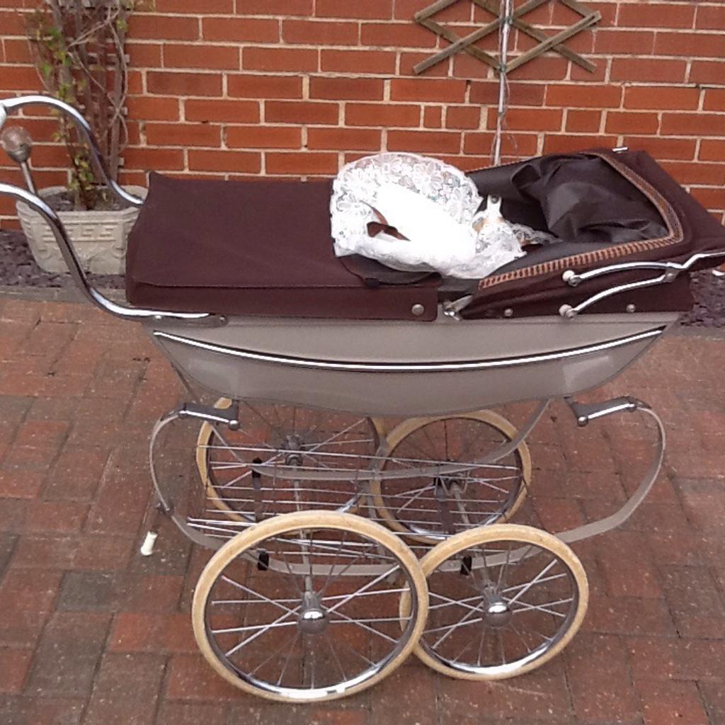 Vintage silver cross dolls pram in DN6 Street for 80.00 for sale