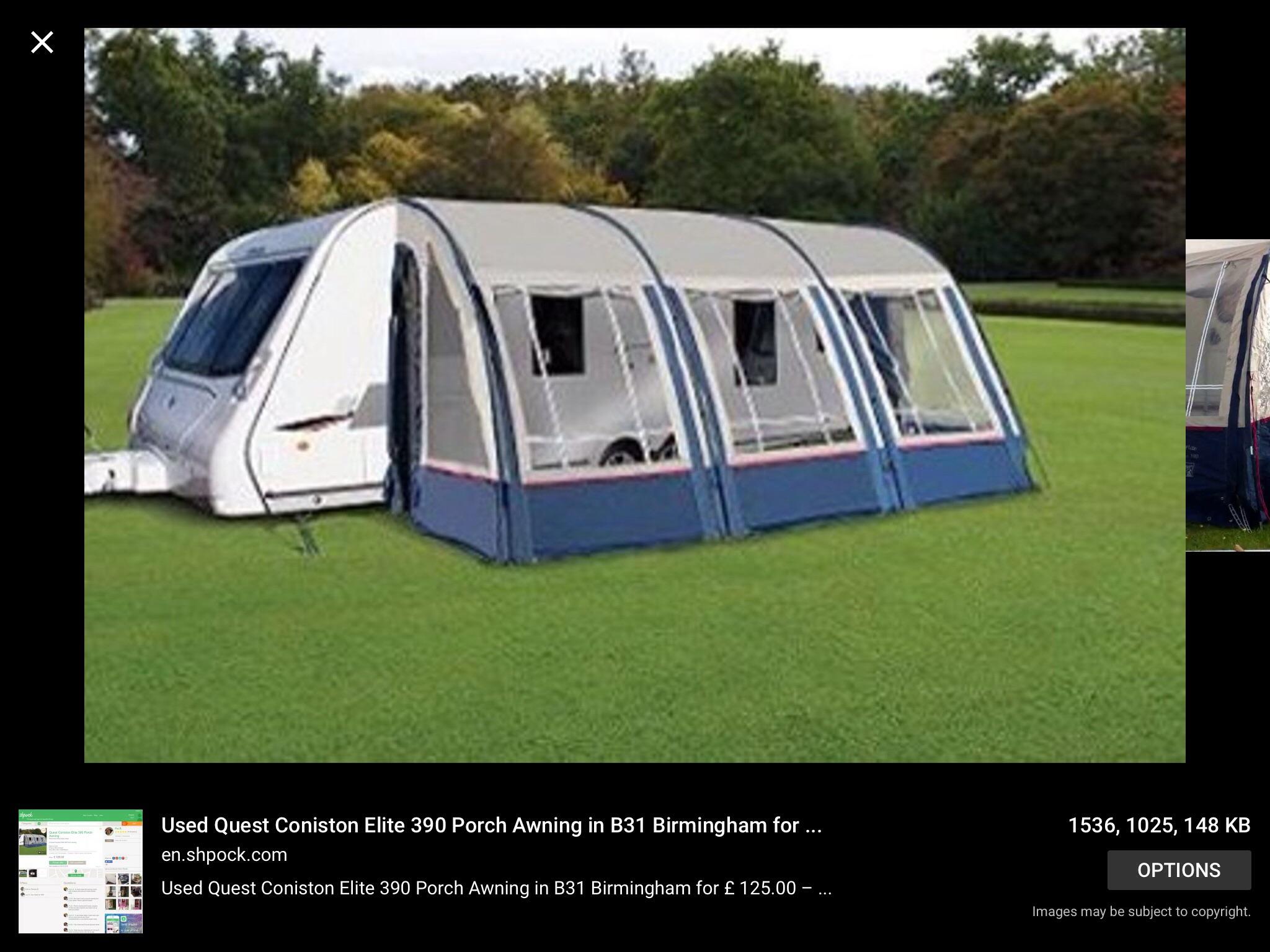 Quest elite coniston 390 porch awning in CF45 Abercynon for £65.00 for