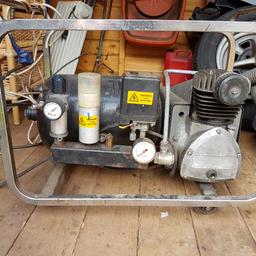 Small compressor ideal for small jobs can be seen working