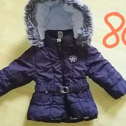 verkaufe Winter-Jacke mit Gürtel Gr. 86