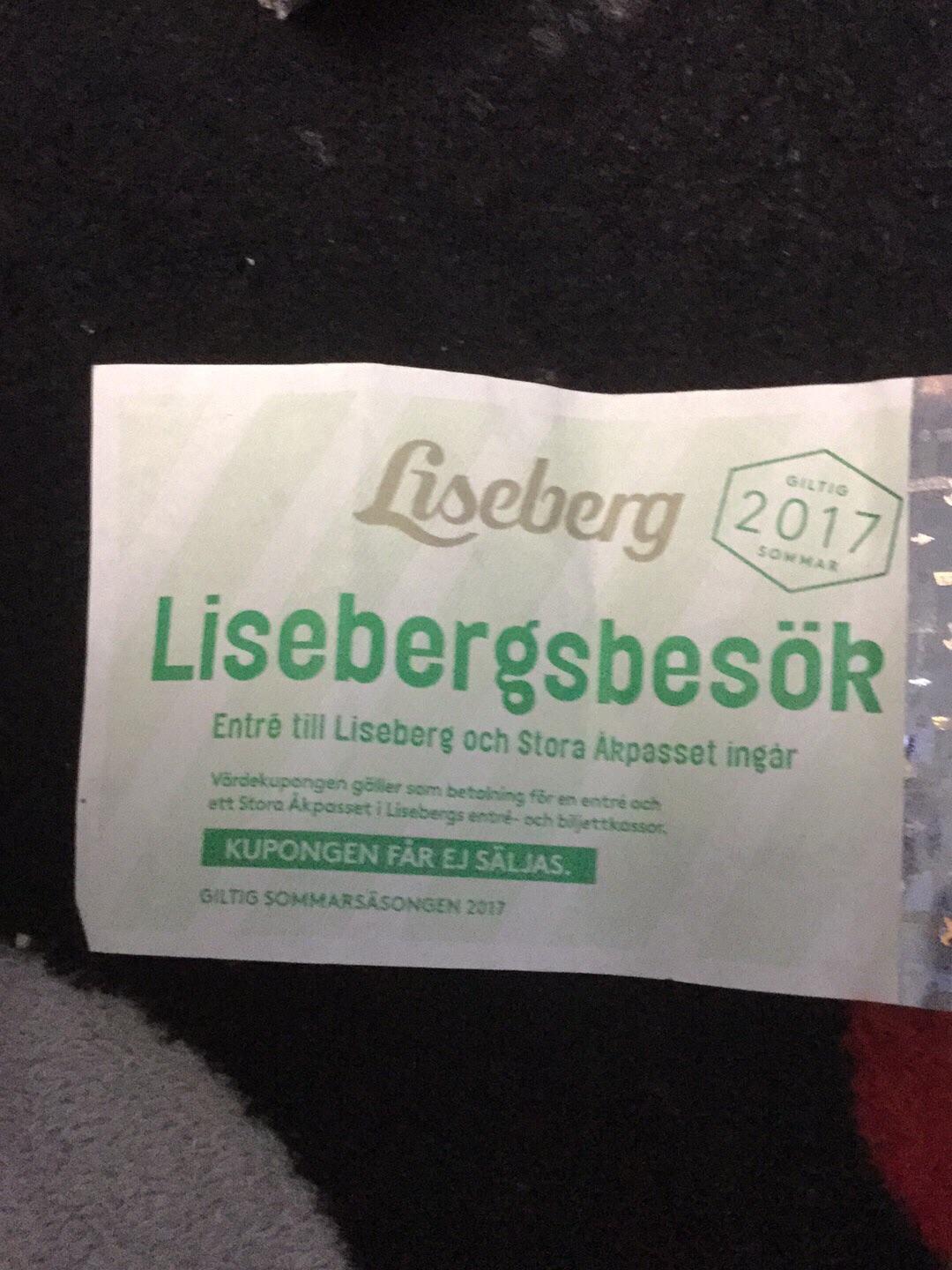 Liseberg Biljett In 424 31 Göteborg Für 200,00 SEK Zum Verkauf | Shpock DE