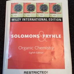 Solomon’s and Fryhle organic chemistry eighth edition book. International edition