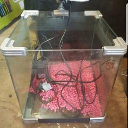 12x12x12 fish tank comes with heater and built in light £30 no offers