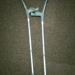 Pair of metal adjustable crutches for sale.
Collection only