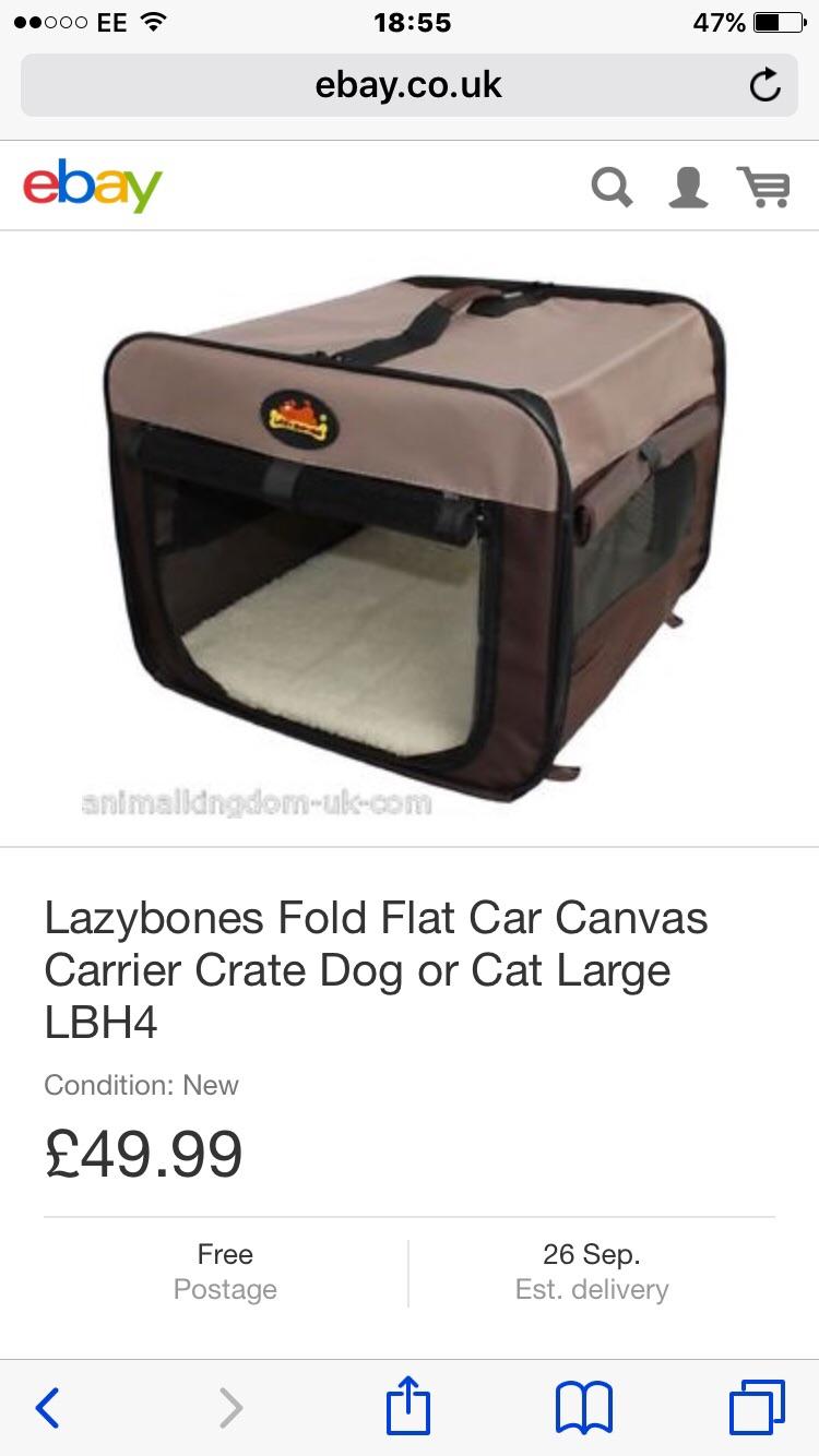 Lazy bones pet carrier in ST13 Leek für 20,00 £ zum Verkauf Shpock DE