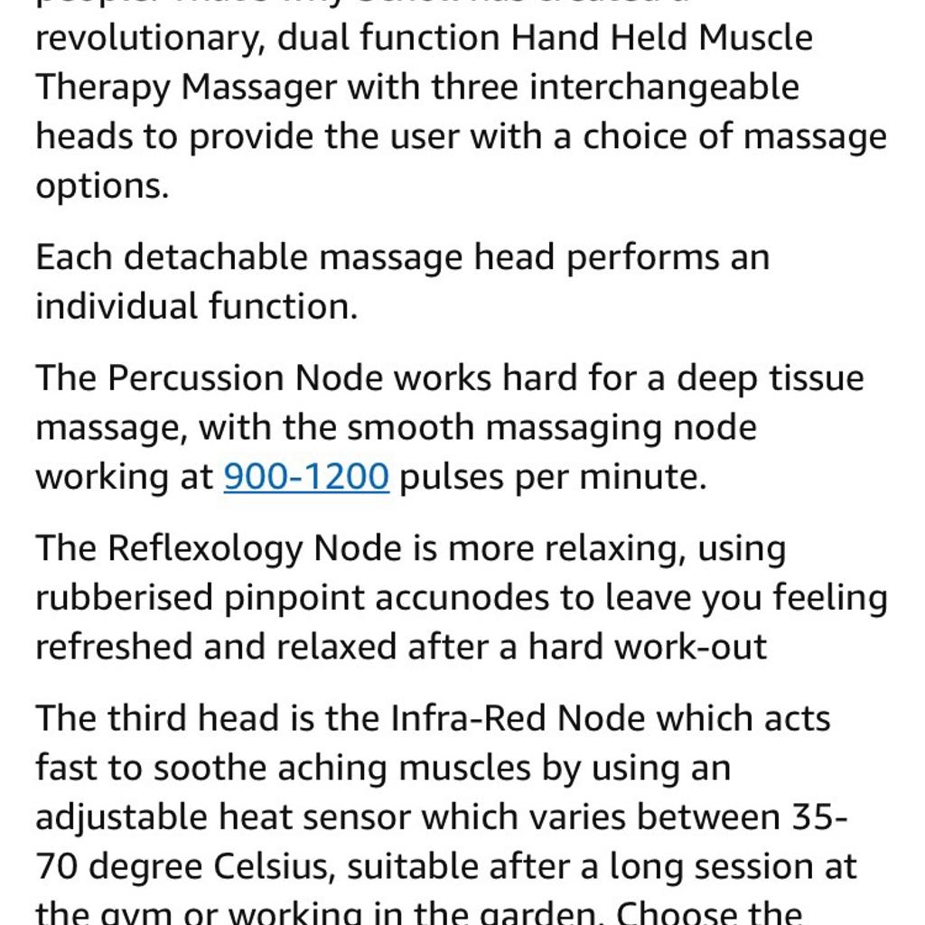 Scholl Muscle therapy percussion Massager in N19 London for £10.00 for