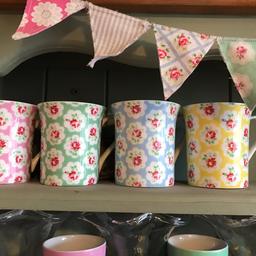 Provence Rose mugs all four colours 

Displayed only.

Collection from Market Harborough only.