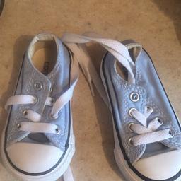 Baby light blue converse size 4 excellent condition collection abbeywood