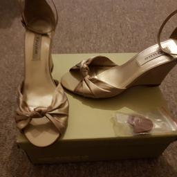 Worn once for a wedding
In really good condition
Comes with spare heel bit
In box and bag
Collection netherfield