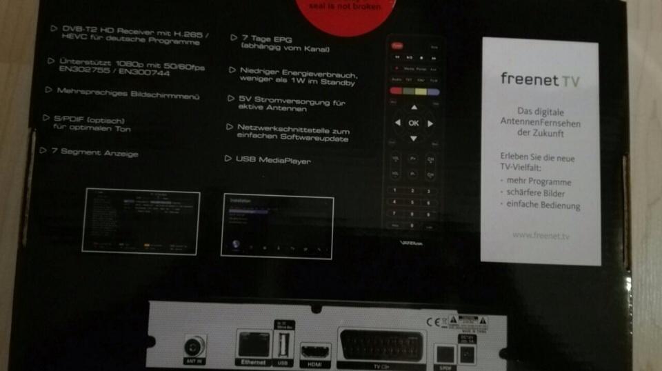 Dvb t2 hd receiver von freenet tv in 80339 m nchen f r 20 00 zum
