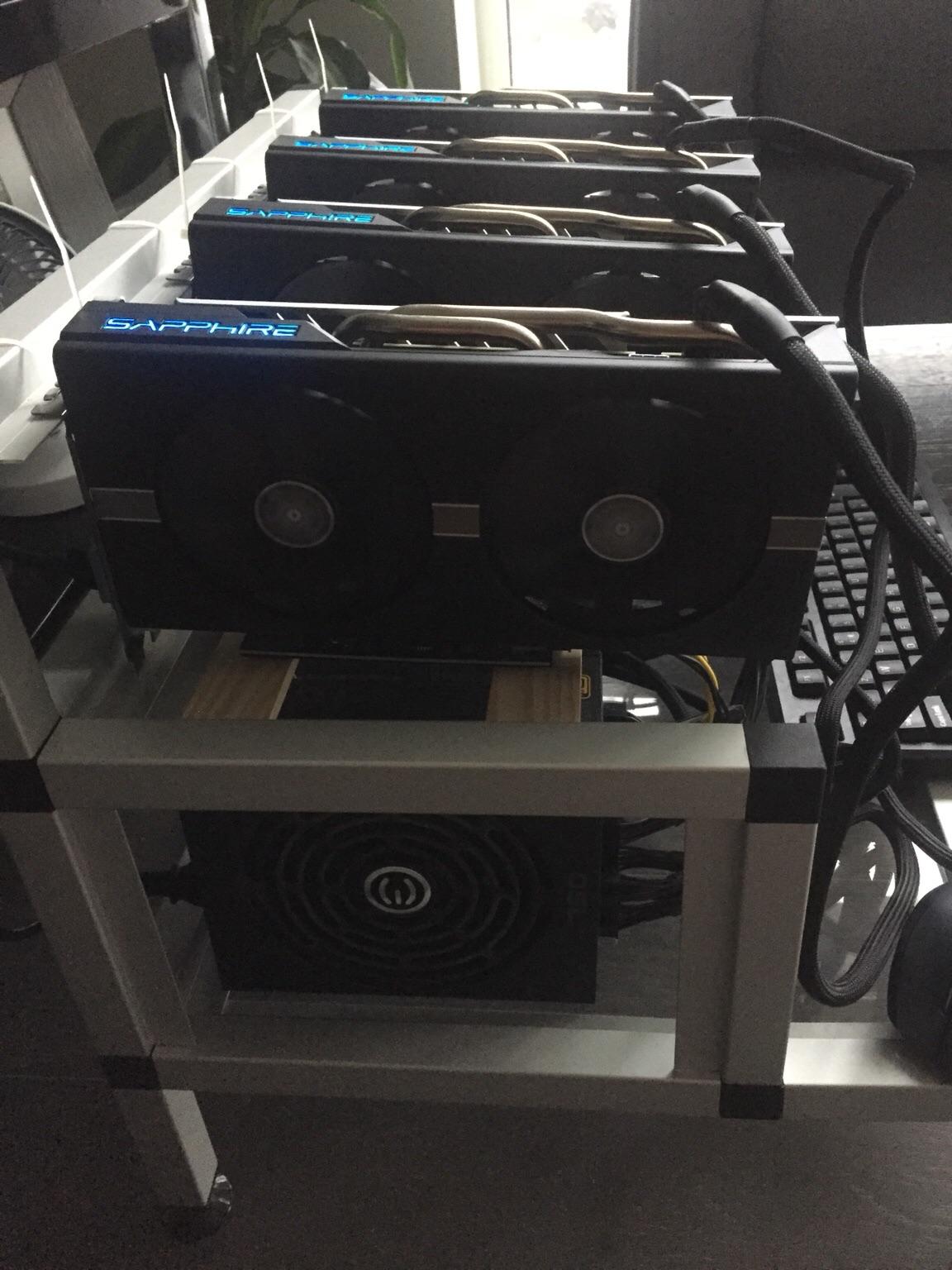 4x Sapphire RX 580 8GB Nitro+ ETH mining rig in E20 London for £1,750. ...
