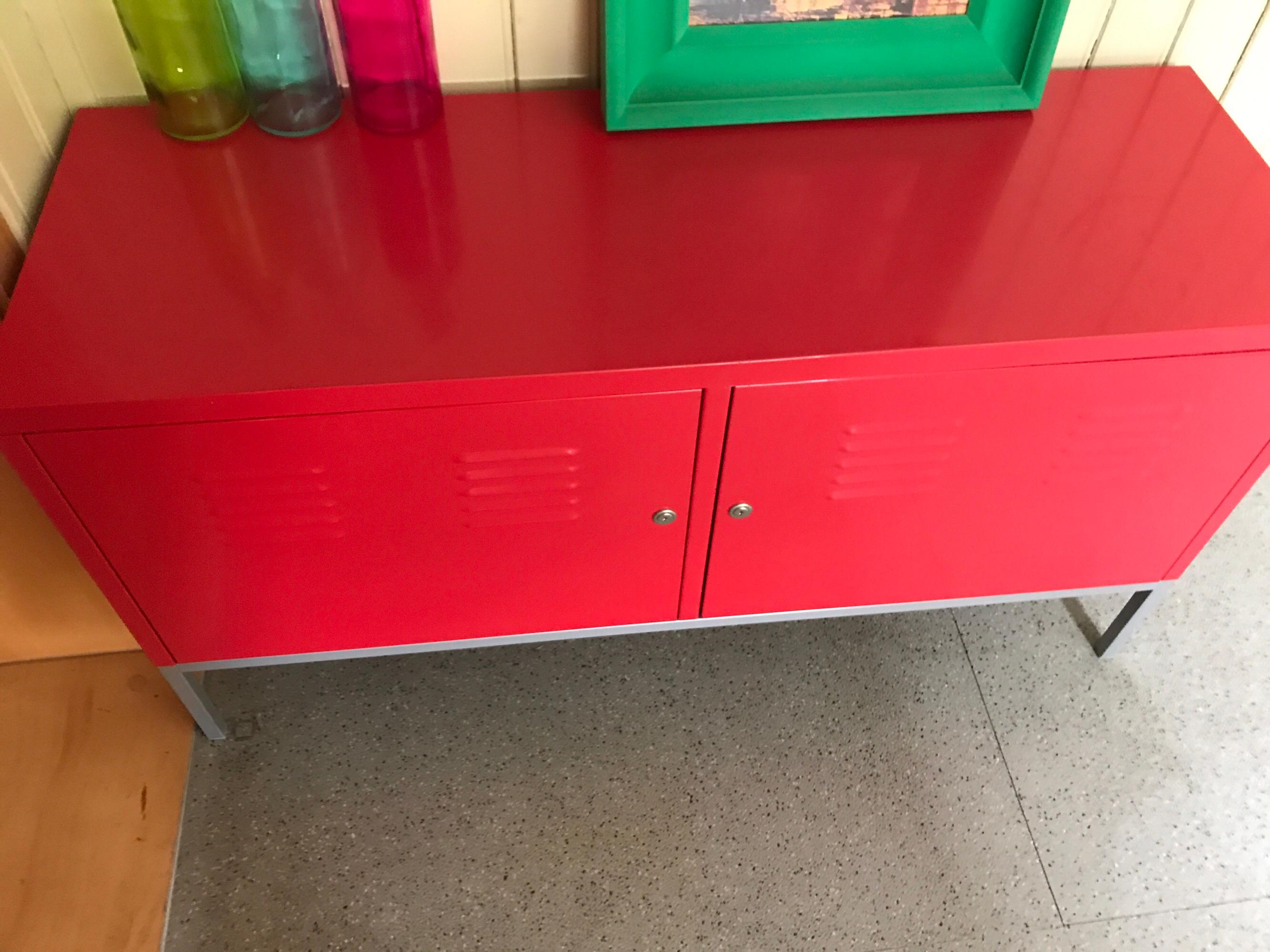 IKEA PS Schrank Kommode Spind Metall rot in 65549 Limburg an der Lahn