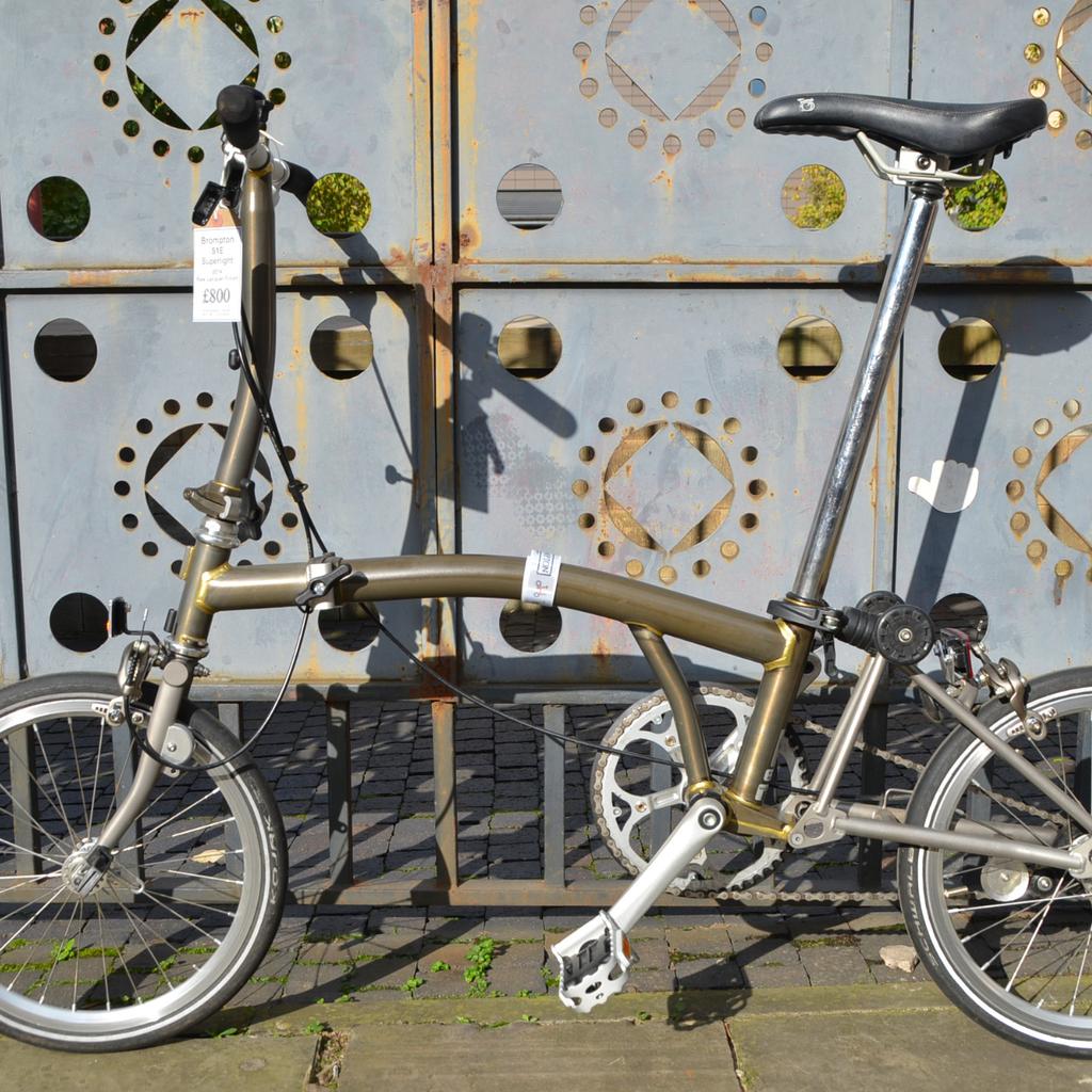 Brompton S1E Superlight 2014 Raw Lacquer in M4 Manchester for