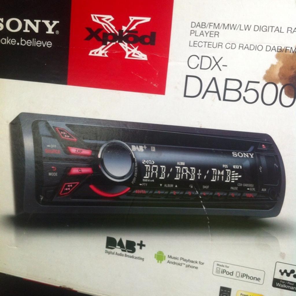 SONY CDXDAB500U Xplod CAR RADIO in BL3 Bolton for £55.00 for sale Shpock