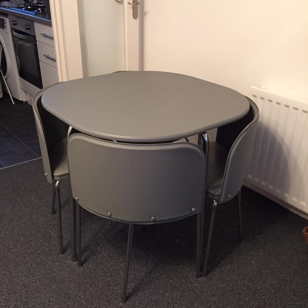 Hygena space saver online table and 4 chairs