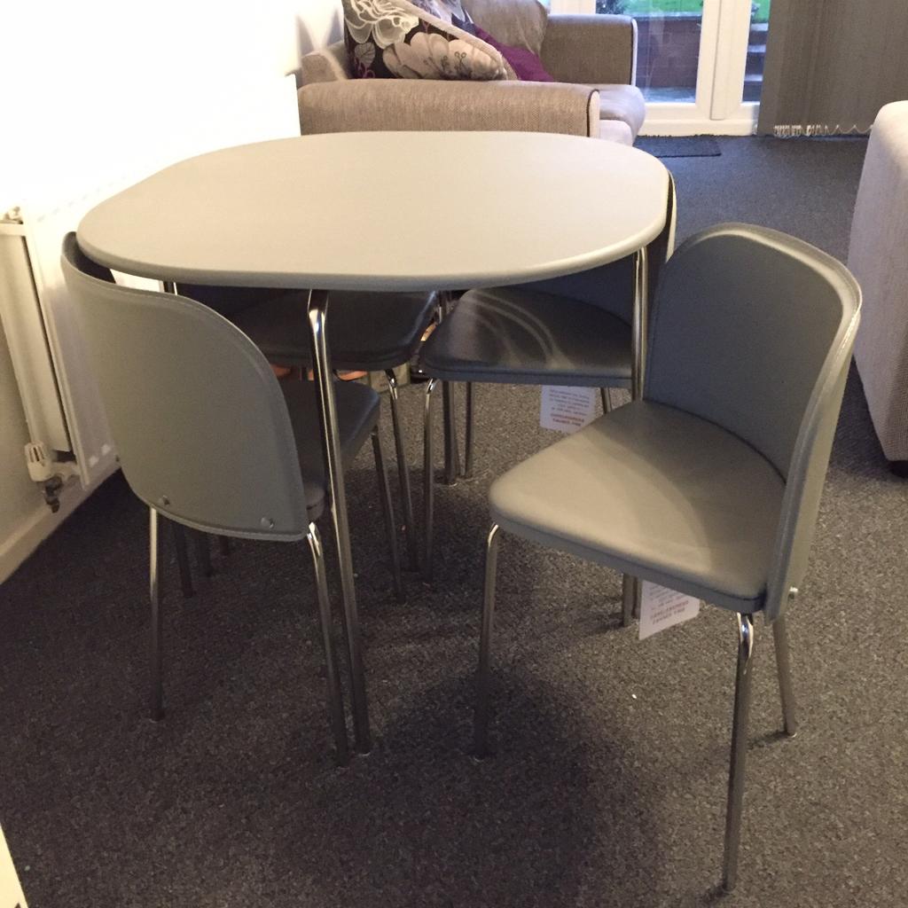 Hygena space saver table and chairs hotsell
