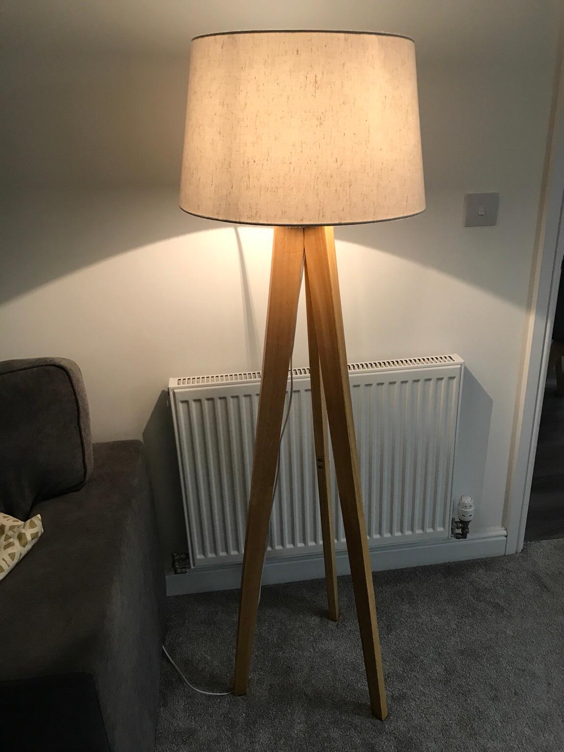 Homebase Poppy Tripod Floor Lamp in FY8 Annes for 30.00 for sale Shpock