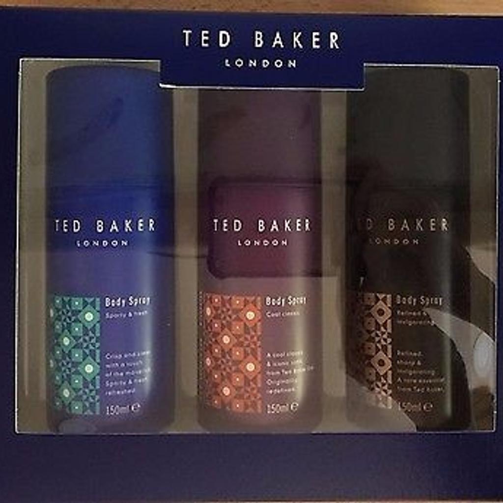 Ted baker mens brockley body spray trio best sale gift set