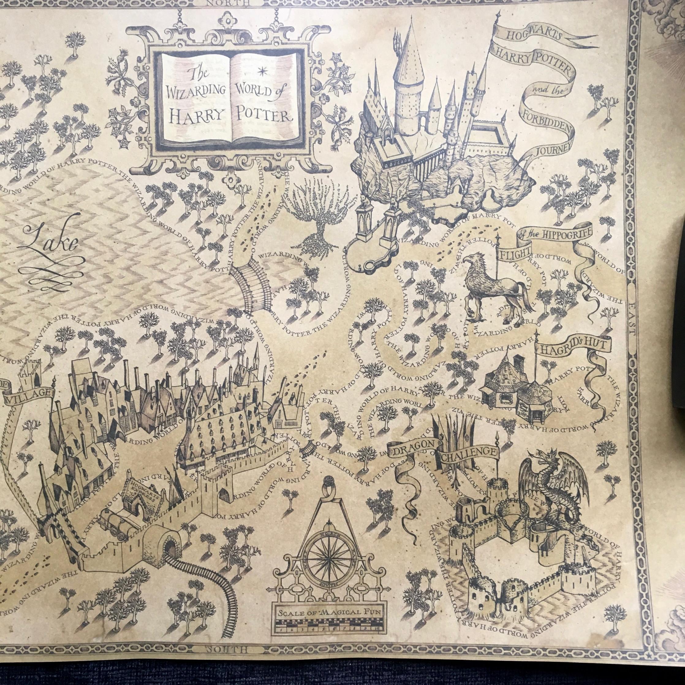 Harry Potter ‚Wizards World Map‘ Karte in 80331 München for €14.00 for ...