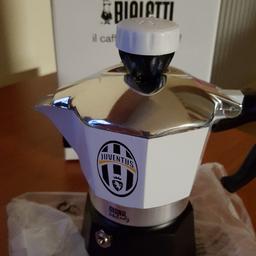 Moca Bialetti  Juventus prodotto ufficiale Nuova Cedo per Regalo Doppio ...Suona quando il Caffè è pronto ...