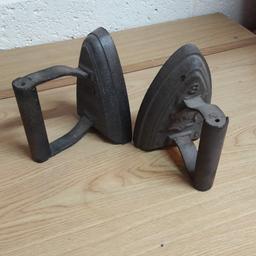 Nice heavy irons. Good for door stops. Selling as a pair. Buyer to collect from Batley area